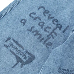 Reveal Graffiti Lettering Jeans - Pants