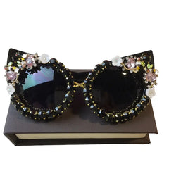 Rhinestone Cat Eye Sunglasses