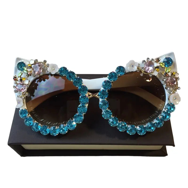 Rhinestone Cat Eye Sunglasses