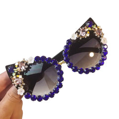 Rhinestone Cat Eye Sunglasses