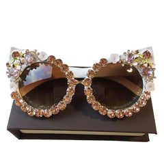 Rhinestone Cat Eye Sunglasses