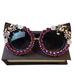 Rhinestone Cat Eye Sunglasses