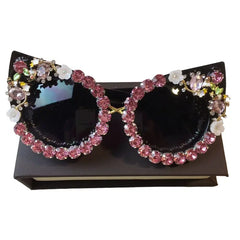 Rhinestone Cat Eye Sunglasses