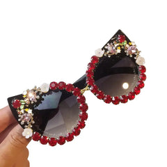 Rhinestone Cat Eye Sunglasses