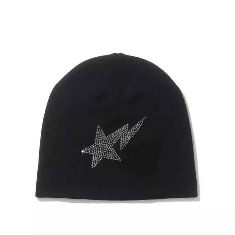 Rhinestone Warm knitted Beanie