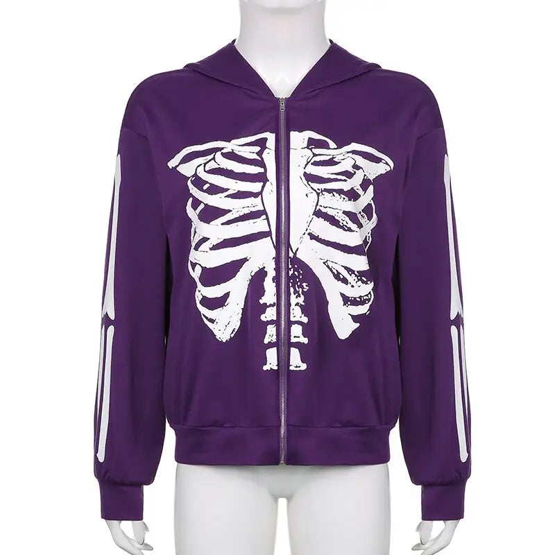 Rib Cage Skeleton Jacket - UrbanWearOutsiders
