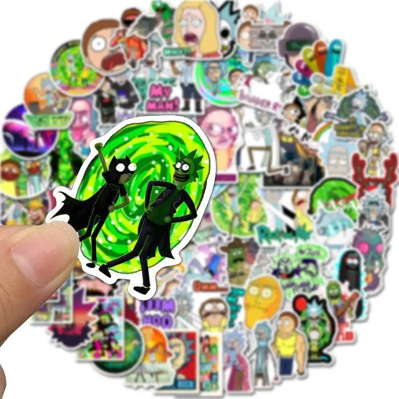 Rick and Morty Waterproof Stickers