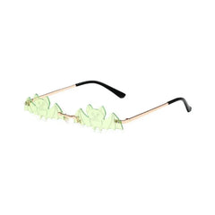 Rimless Bat Shape Sunglasses Rimless