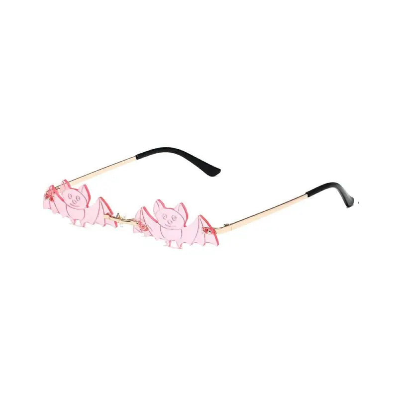 Rimless Bat Shape Sunglasses Rimless