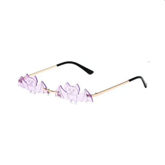 Rimless Bat Shape Sunglasses Rimless