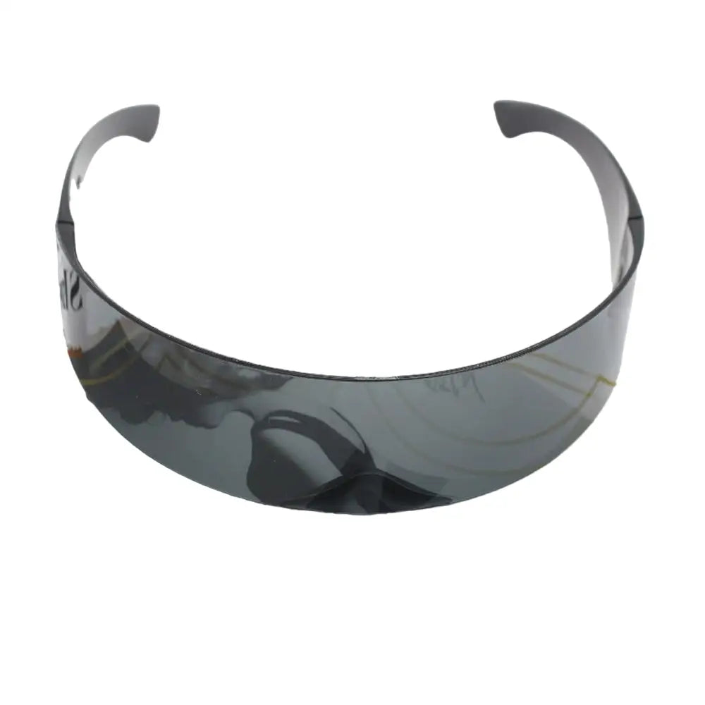 Rimless Futuristic Mask Sunglasses UV Protection
