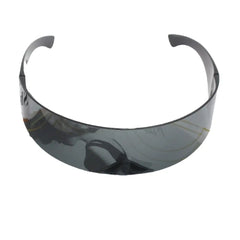 Rimless Futuristic Mask Sunglasses UV Protection