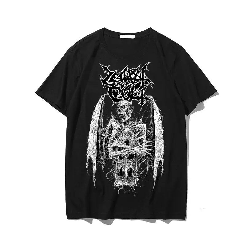 Ripped To Shreds Gothic Printed T-shirt - Black | Demon