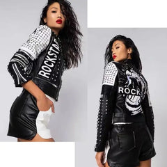 Rocker With Studded and Patches Jackets