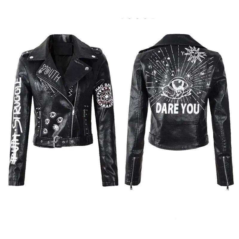Rocker With Studded and Patches Jackets - Studded-Patches
