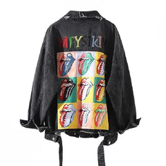 Rolling Stone ’Tongue and Lips’ Denim Jacket