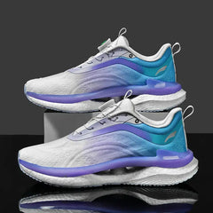 Rotating Button Breathable Loafers Sneakers Euro Size White