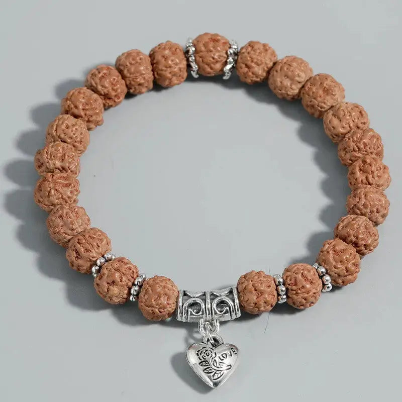 Rudraksha Heart Mala Bracelet