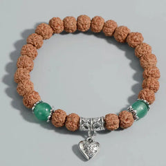 Rudraksha Heart Mala Bracelet