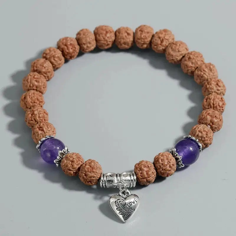 Rudraksha Heart Mala Bracelet