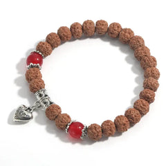 Rudraksha Heart Mala Bracelet