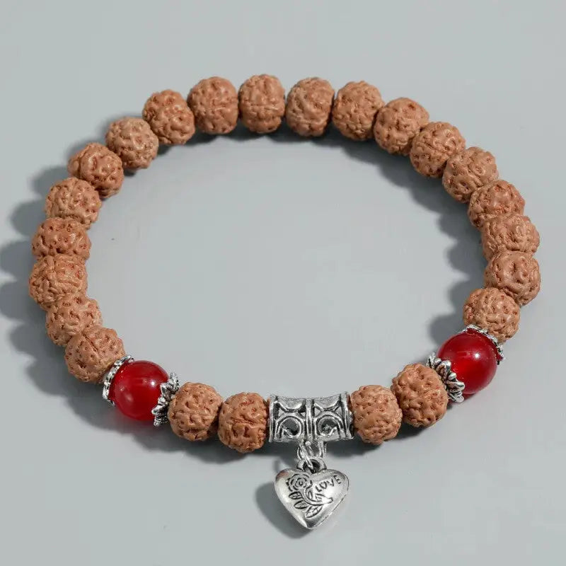 Rudraksha Heart Mala Bracelet