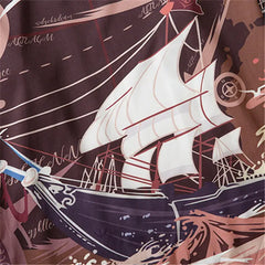 Sailboat Japanese Style 3/4 Sleeve Kimono