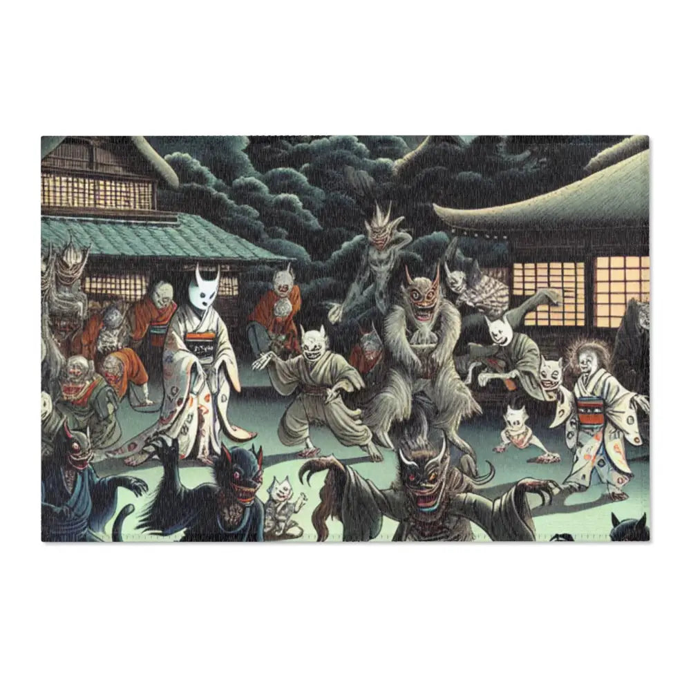 Sakura Hokusai - Japanese Yōkai Rug - 36’ × 24’ - Home Decor