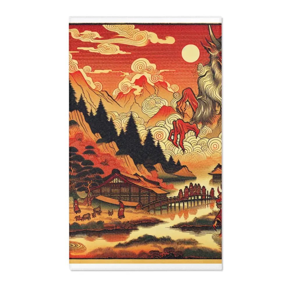 ’Sakura Kurosawa - Japanese Yōkai Rug’ - 36’ ×