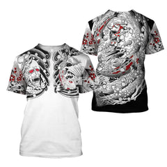Samurai Tattoo Art Mask Shirt - D / S - Shirts
