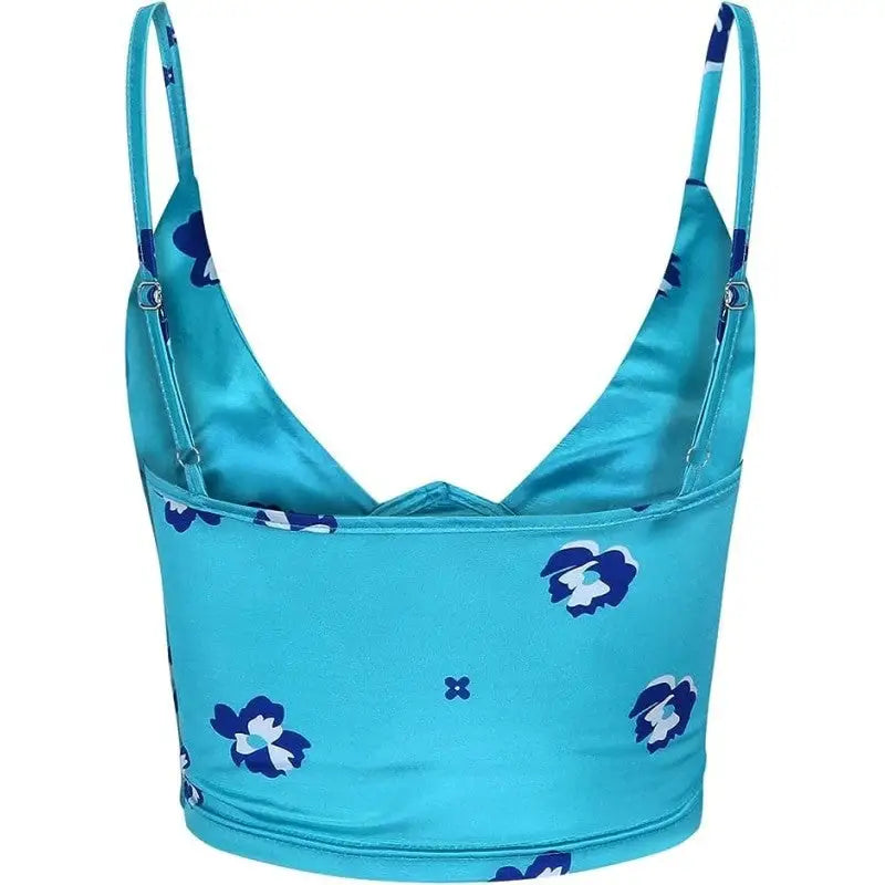 Satin V Neck Corset Crop Top 28 Inches Length 27 Waist