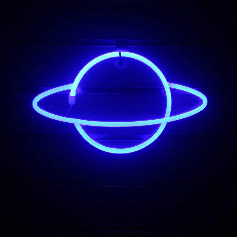 Saturn LED Wall Hanging Neon Modeling Lights