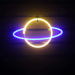 Saturn LED Wall Hanging Neon Modeling Lights