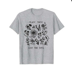Save The Bees T-shirt - Gray / XS - T-Shirt