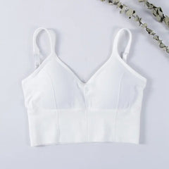 Seamless Underwear Crop Top - Style 1 White / For 40-65kg