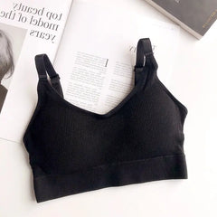 Seamless Underwear Crop Top - Style 2 Black / For 40-65kg