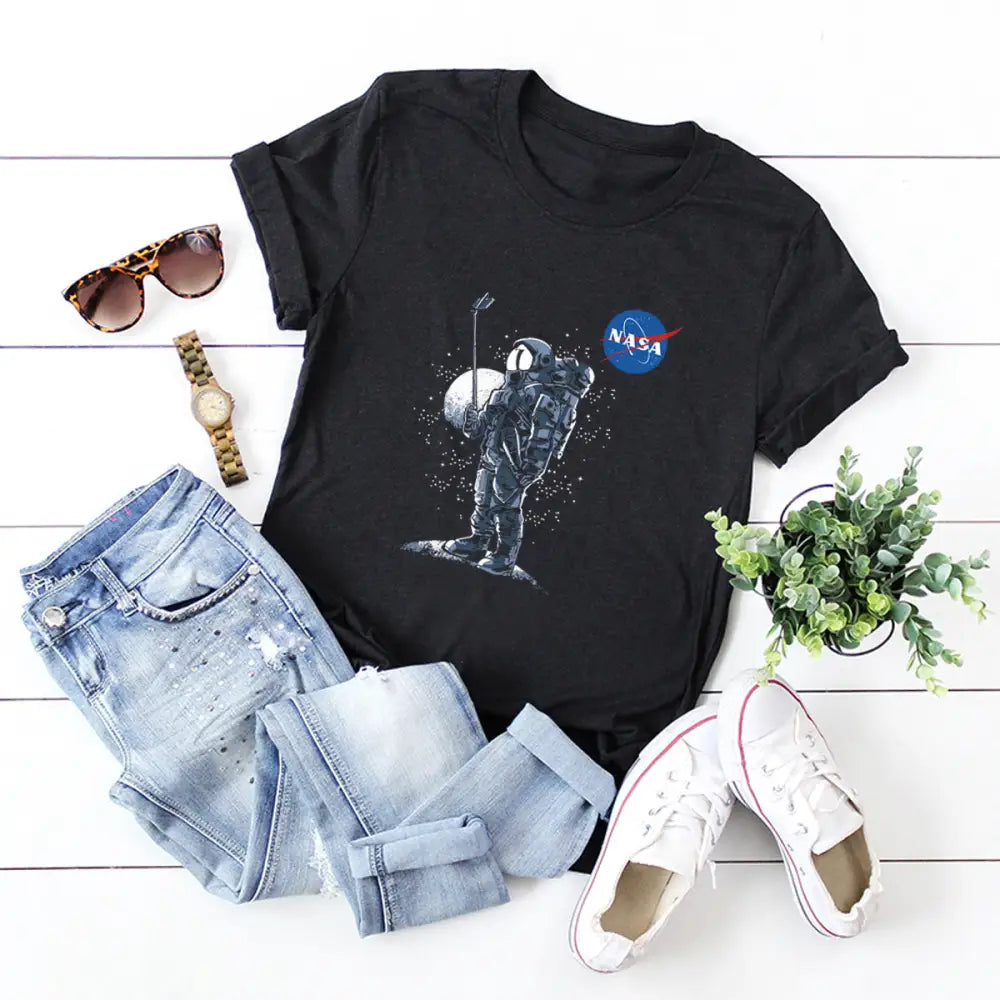 Selfie Astronaut NASA T-Shirt - Shirts