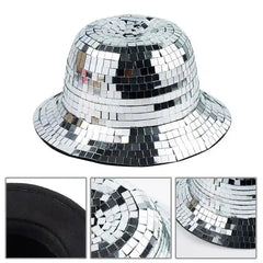 Sequin Disco Visor Bucket Hat