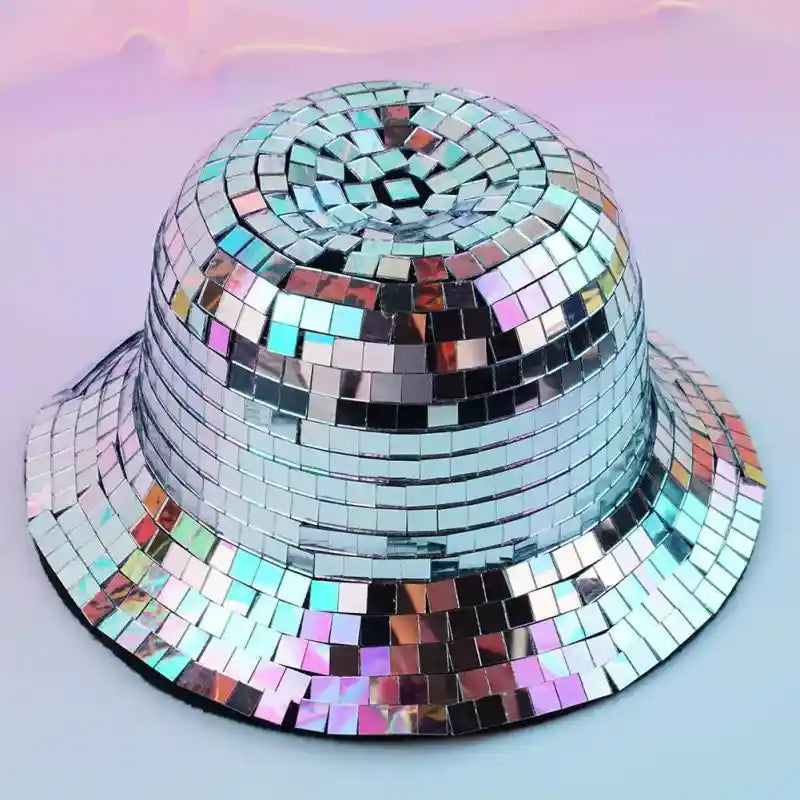 Sequin Disco Visor Bucket Hat