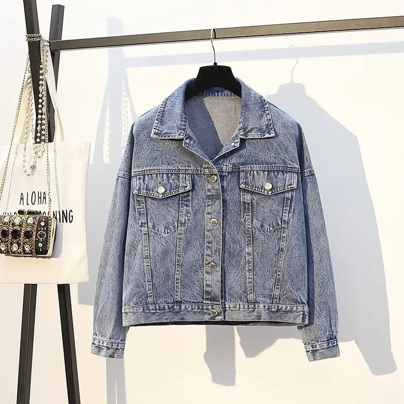 Sequined Angels Wings Jacket Denim