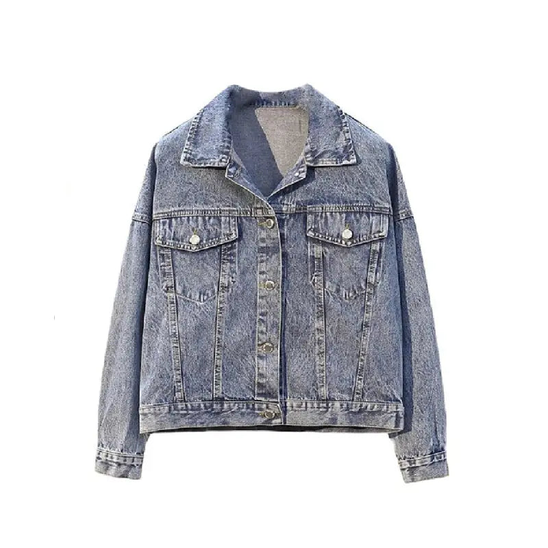 Sequined Angels Wings Jacket Denim