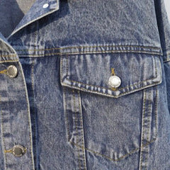 Sequined Tiger Denim Jacket with Aesthetic Design