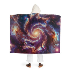 Serena Cosmova - Galaxy Hooded Sherpa Fleece Blanket