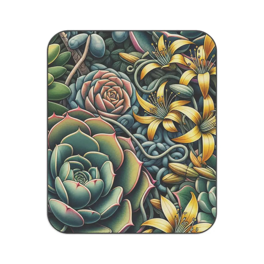 Serena Kensington - Flowers Picnic Blanket - 61’ × 51’