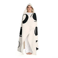Serena Lunar - Moon Phases Hooded Sherpa Blanket - One size