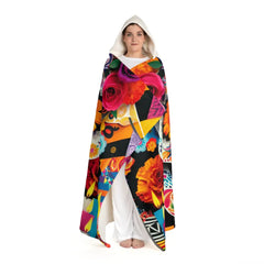 Serena Sombra - Sugar Skull Hooded Sherpa Blanket