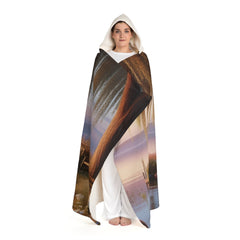 ’Serene Oasis - Meditation Hooded Sherpa Blanket’