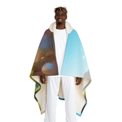 ’Serenity Embrace - Meditation Hooded Sherpa Blanket’