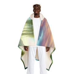 ’Serenity Embrace - Meditation Hooded Sherpa Blanket’