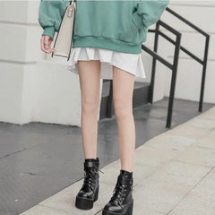 Sexy Chain PU Leather Gothic Boots